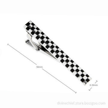 2016 Men Fashion Custom Black Square Metal Tie Clip / Tie Bar / Tie Pin